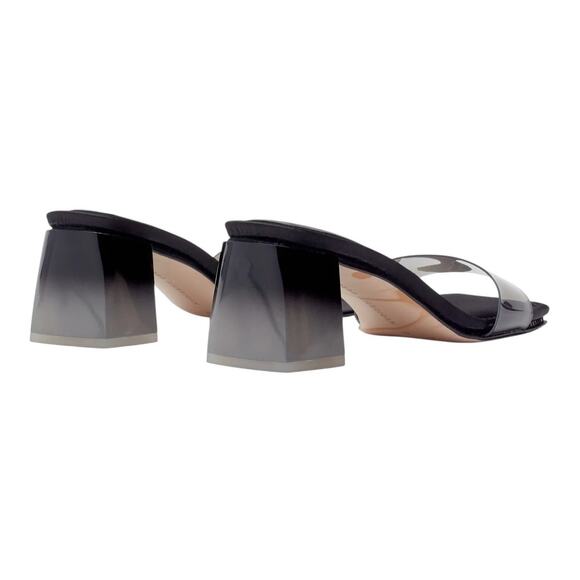 NIB! Good American Block Heel Slide Sandal in Black - Size 9.5 - Picture 3 of 11